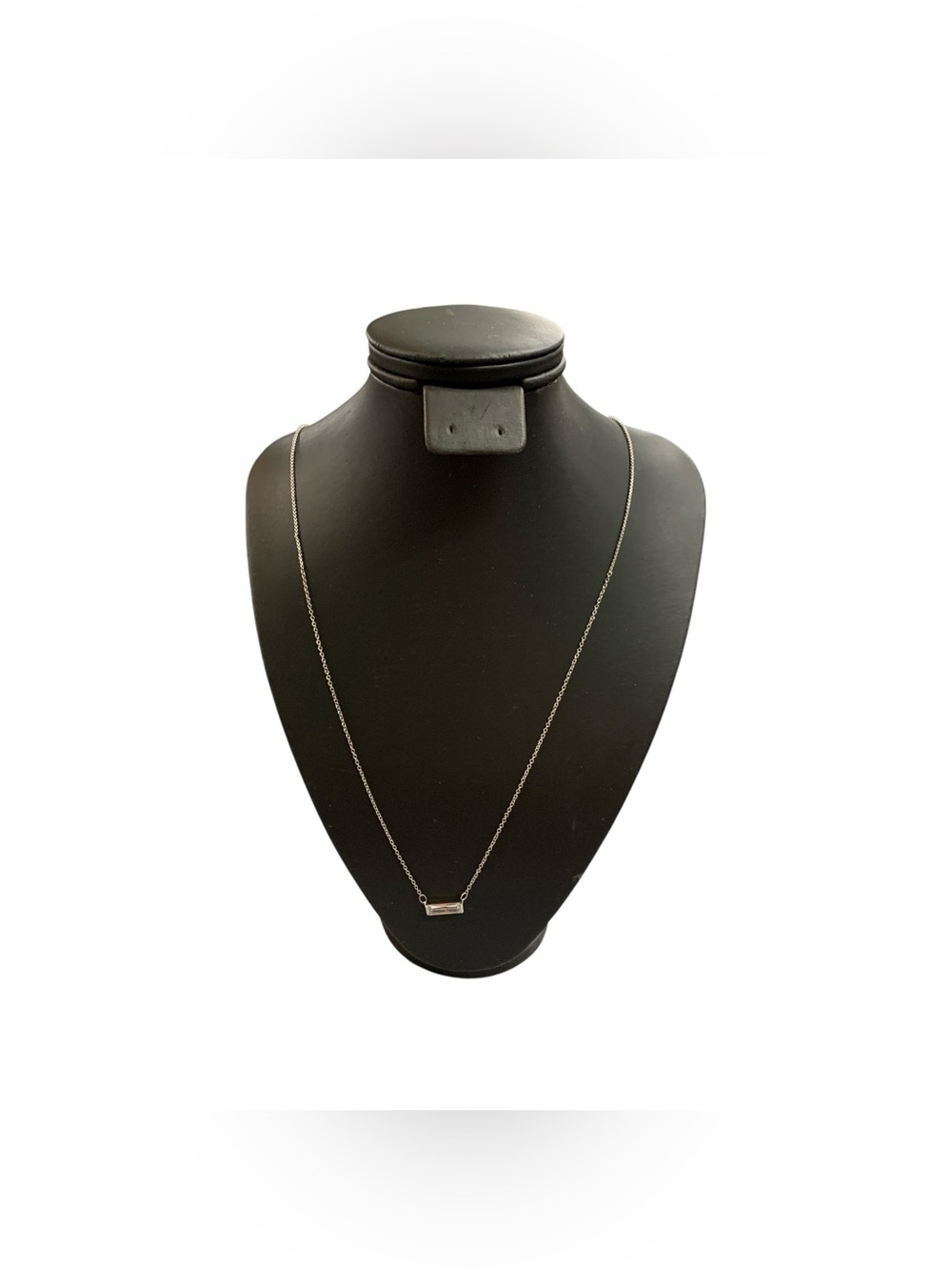 Minimal Silver Bar Necklace - Jewelry